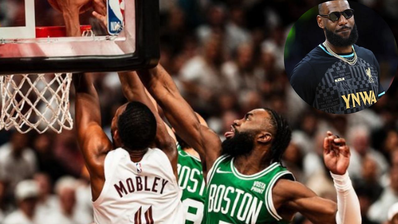 LeBron James watched but left early in Game 4 of the Celtics-Cavaliers showdown.