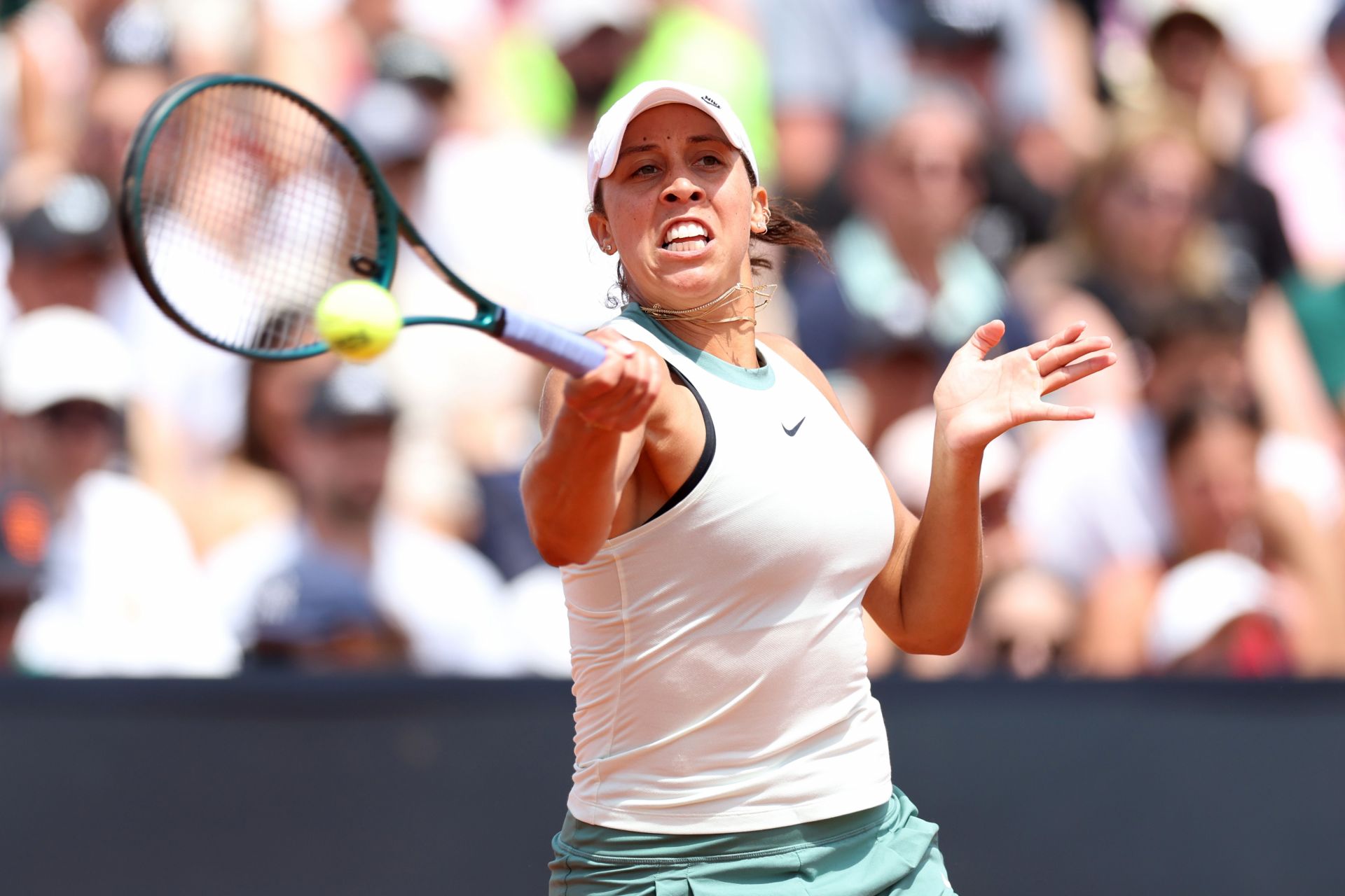 Madison Keys at the 2024 Italian Open.