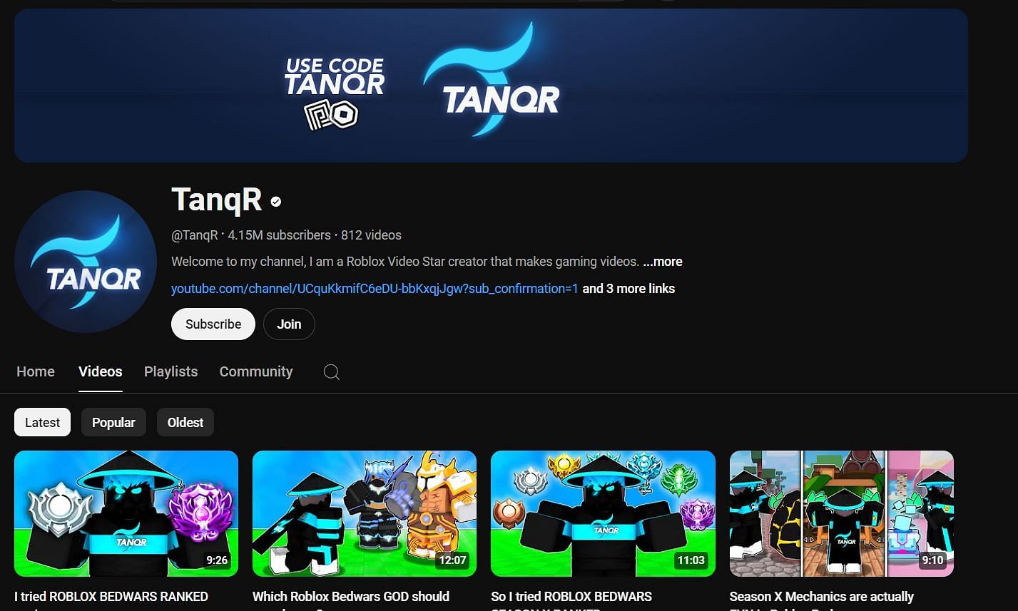 TanqR is great with BedWars content (Image via YouTube/TanqR)