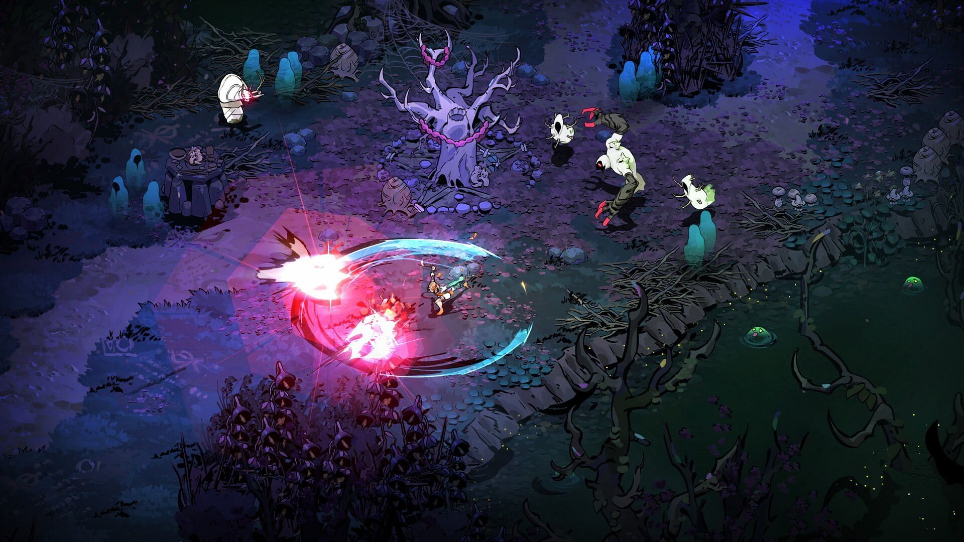You can come across Reagents by simply defeating enemies (Image via Supergiant Games)