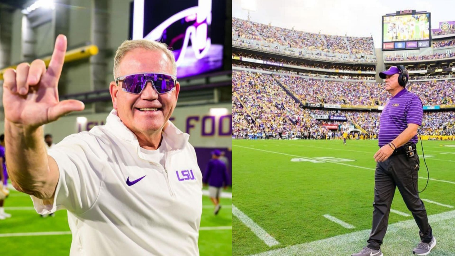 LSU Tigers football coach Brian Kelly