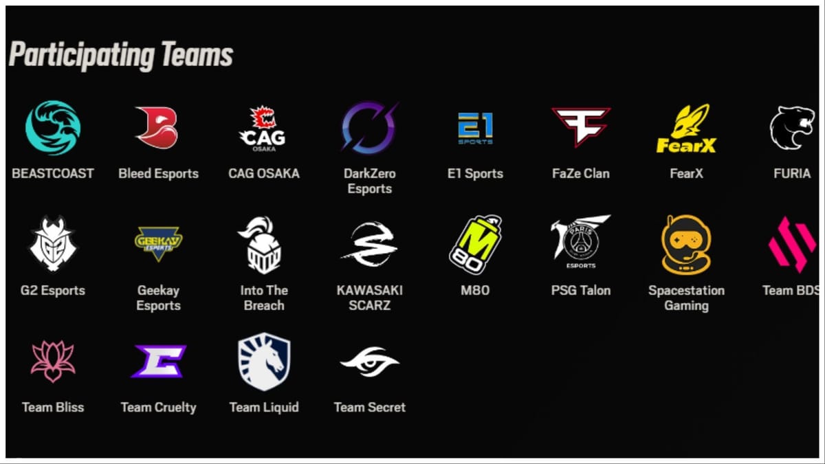 All qualified teams for BLAST R6 Major Manchester