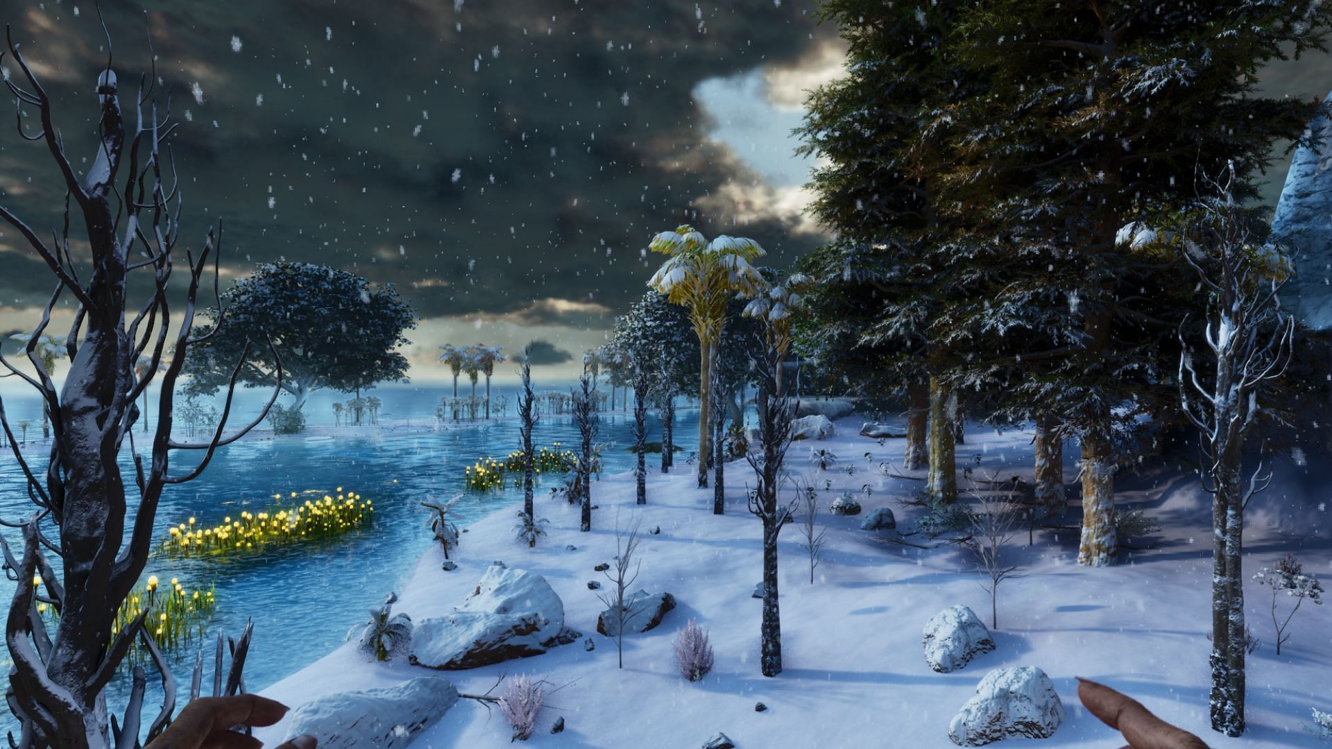 Ark Ice Age map is an aesthetic ice-filled-modded map (Image via Studio Wildcard)