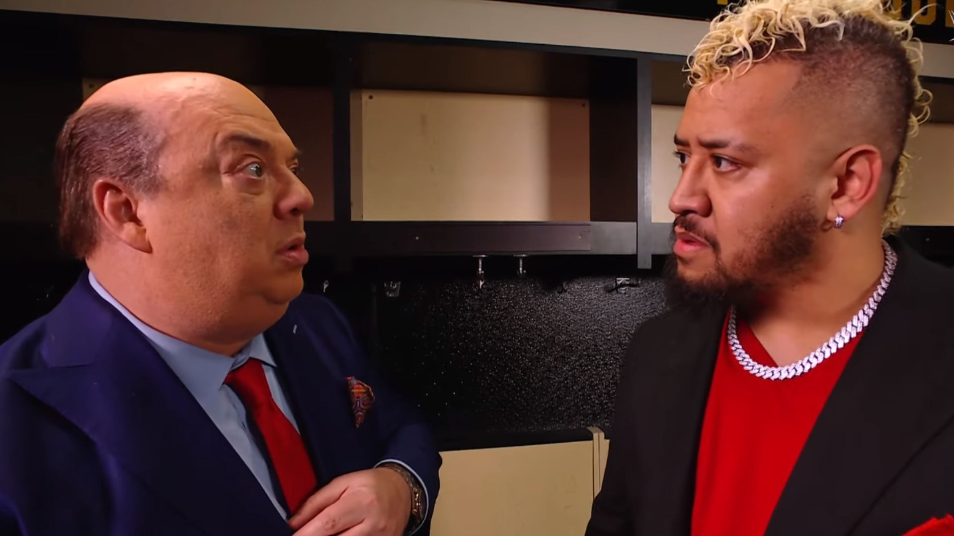 Paul Heyman and Solo Sikoa on SmackDown.