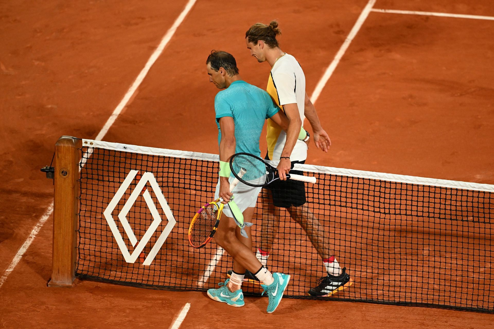 The Spaniard pictured with Alexander Zverev at the 2024 French Open (Image Source: Getty)