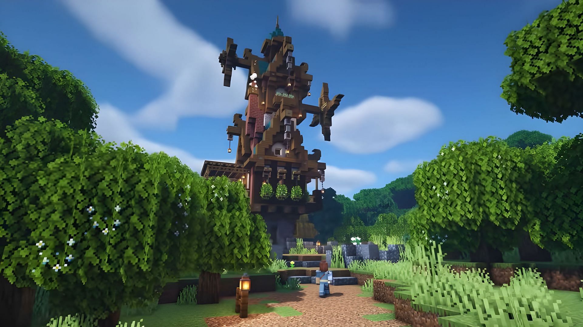 The Fantasy Steampunk House (Image via YouTube/TheMythicalSausage)