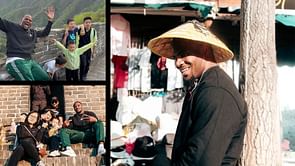 In Photos: Micah Parsons enjoys Great Wall of China trip
