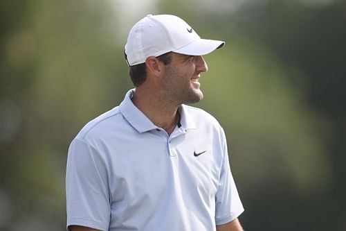 Scottie Scheffler during the Charles Schwab Challenge - Round One