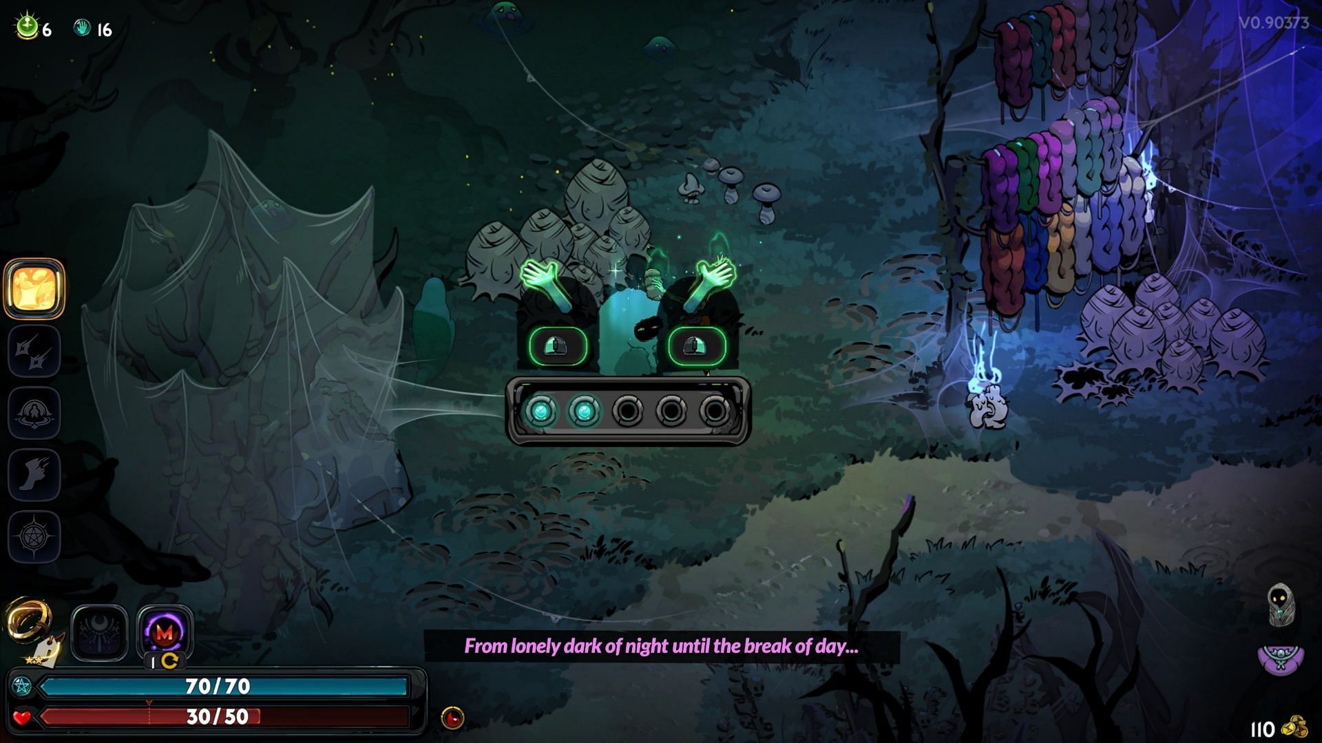 This mini-game is a very easy one - but you&#039;ll get one do-over if you mess up. (Image via Supergiant Games)