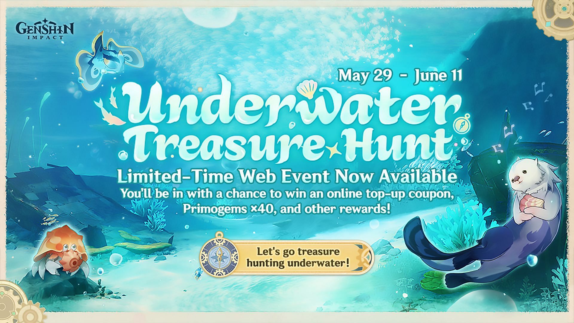 Underwater Treasure Hunt Genshin Impact web event