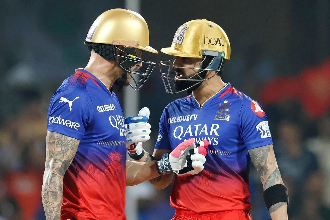 Faf du Plessis and Virat Kohli added 92 runs for the first wicket in just 5.5 overs. [P/C: iplt20.com]