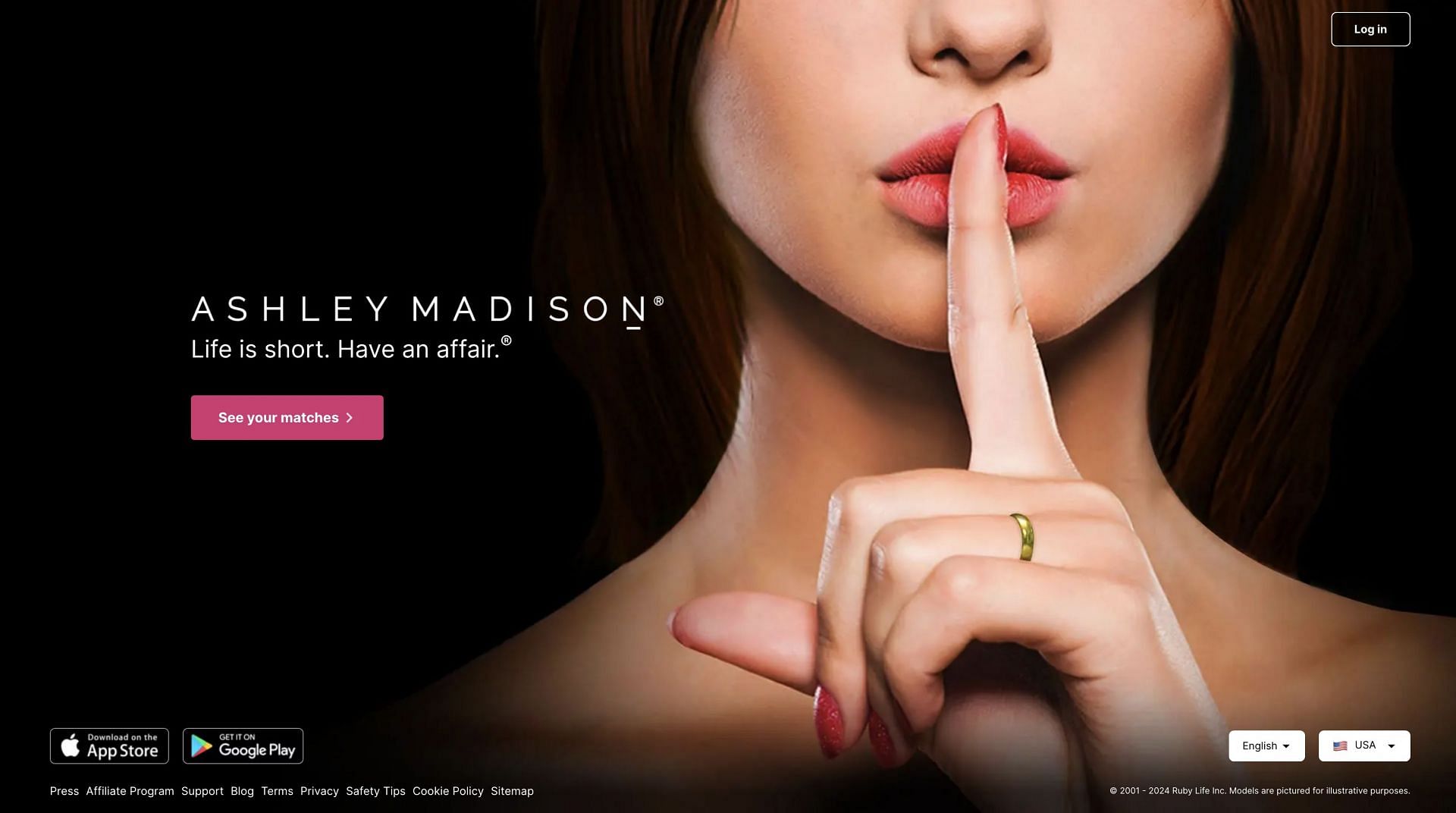 Ashley Madison (Image via official website)