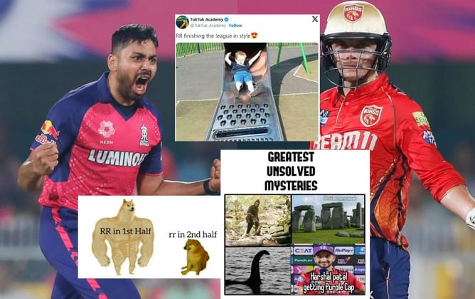 "RR & RCB exchanged souls in second half"- Top 10 funny memes after PBKS beat RR in IPL 2024