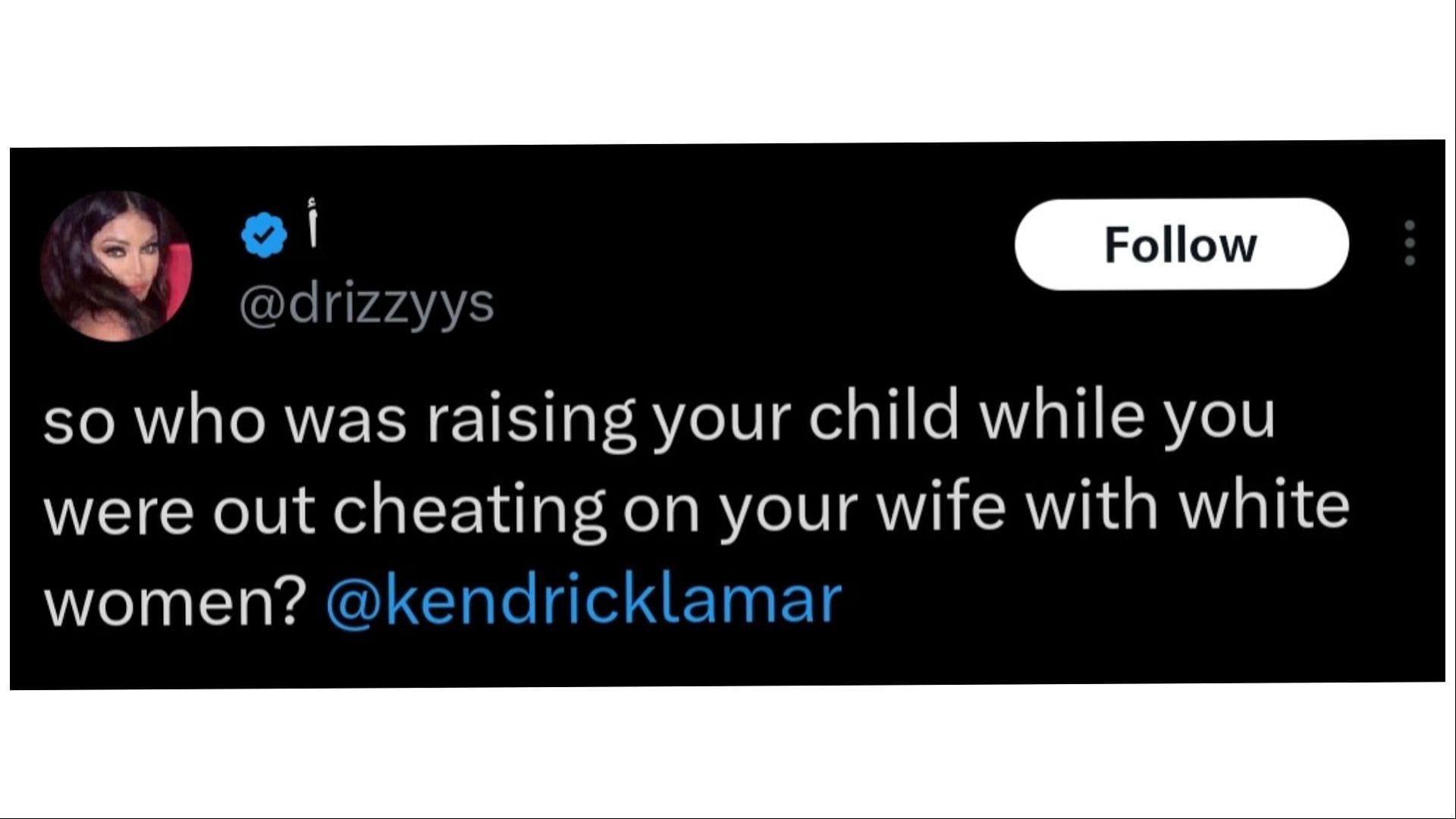 The original tweet that Yachty &quot;accidentally&quot; liked, (Image via @drizzyys/X)
