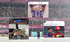 "What a script by God"- Top 10 funny memes as KKR vs RR IPL 2024 clash gets washed out in Guwahati