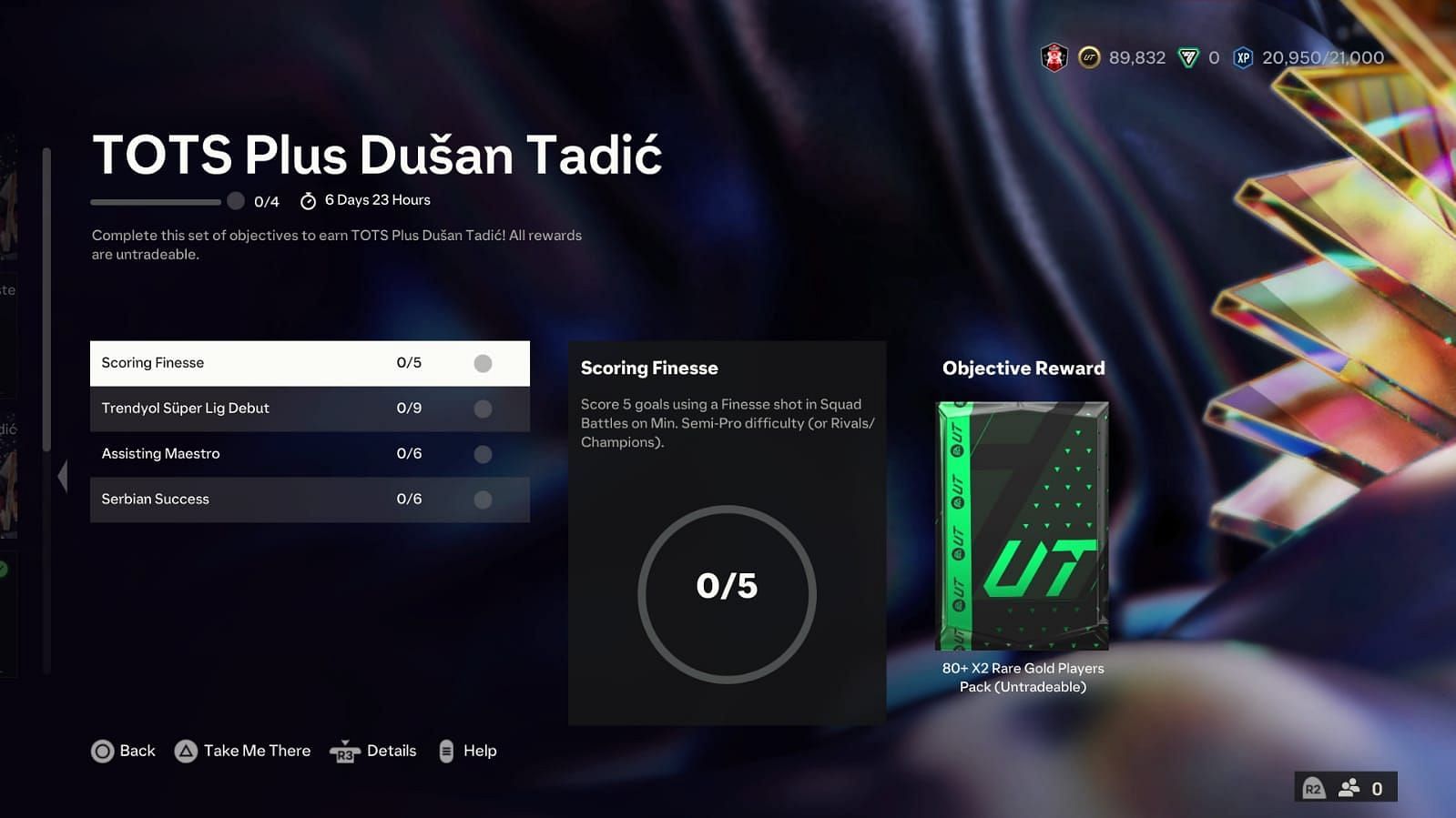 The objective has four tasks (Image via EA Sports)