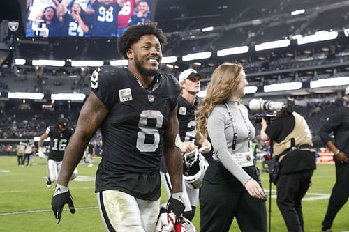 Josh Jacobs at New York Giants v Las Vegas Raiders