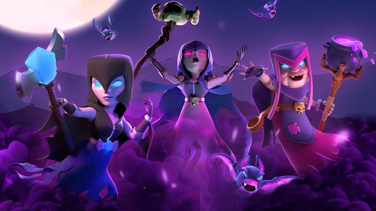 The Witch in the middle (Image via Supercell)