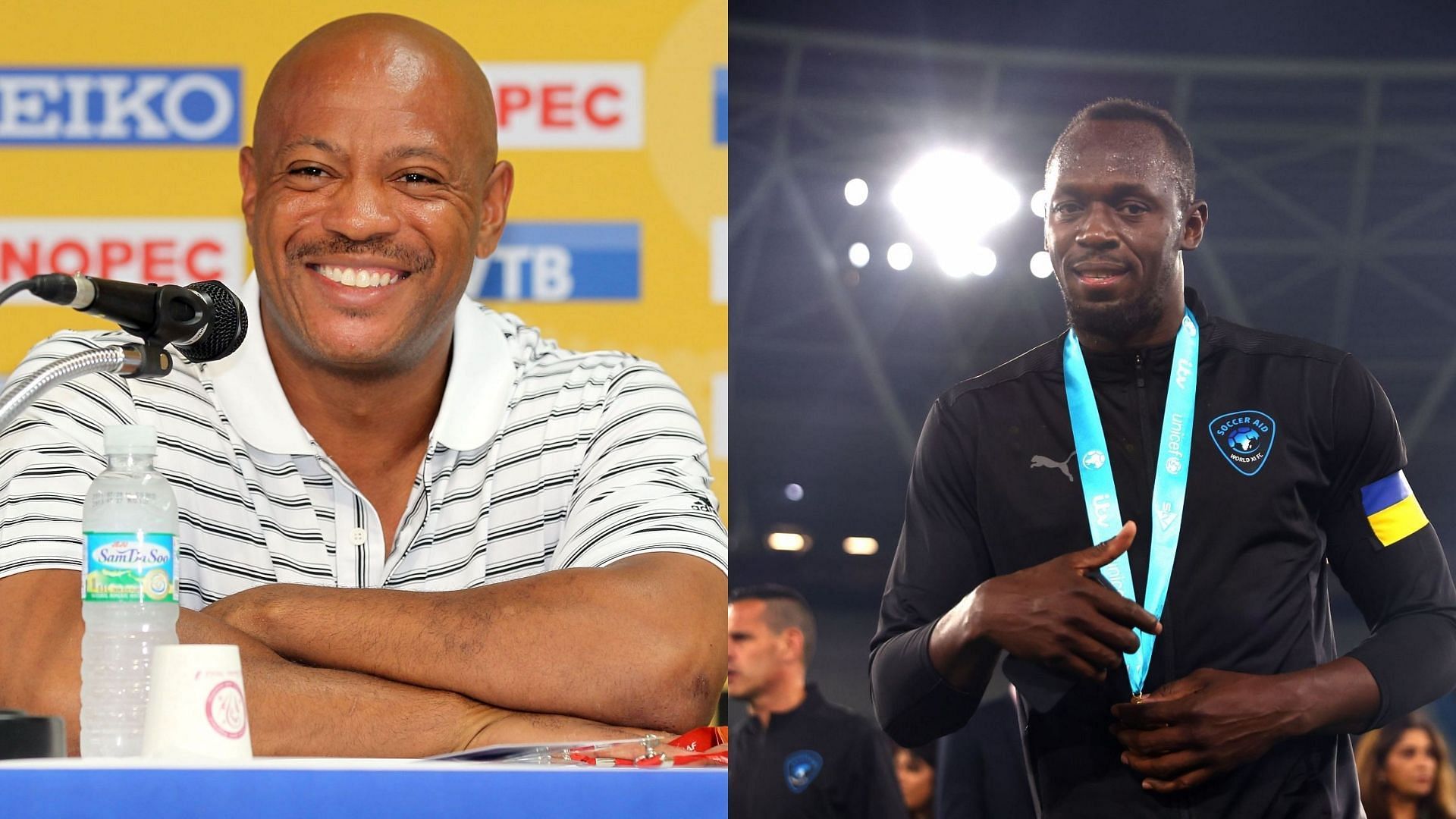 Track Runners Maurice Greene and Usain Bolt