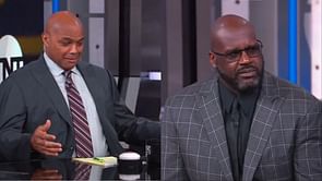 Watch: Shaquille O'Neal & NBA TNT crew teases Charles Barkley with hilarious 'Guarantee' buzzer sound