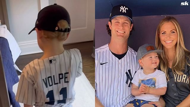 In photos: Gerrit Cole's wife Amy Cole shares snap of son Caden proudly ...