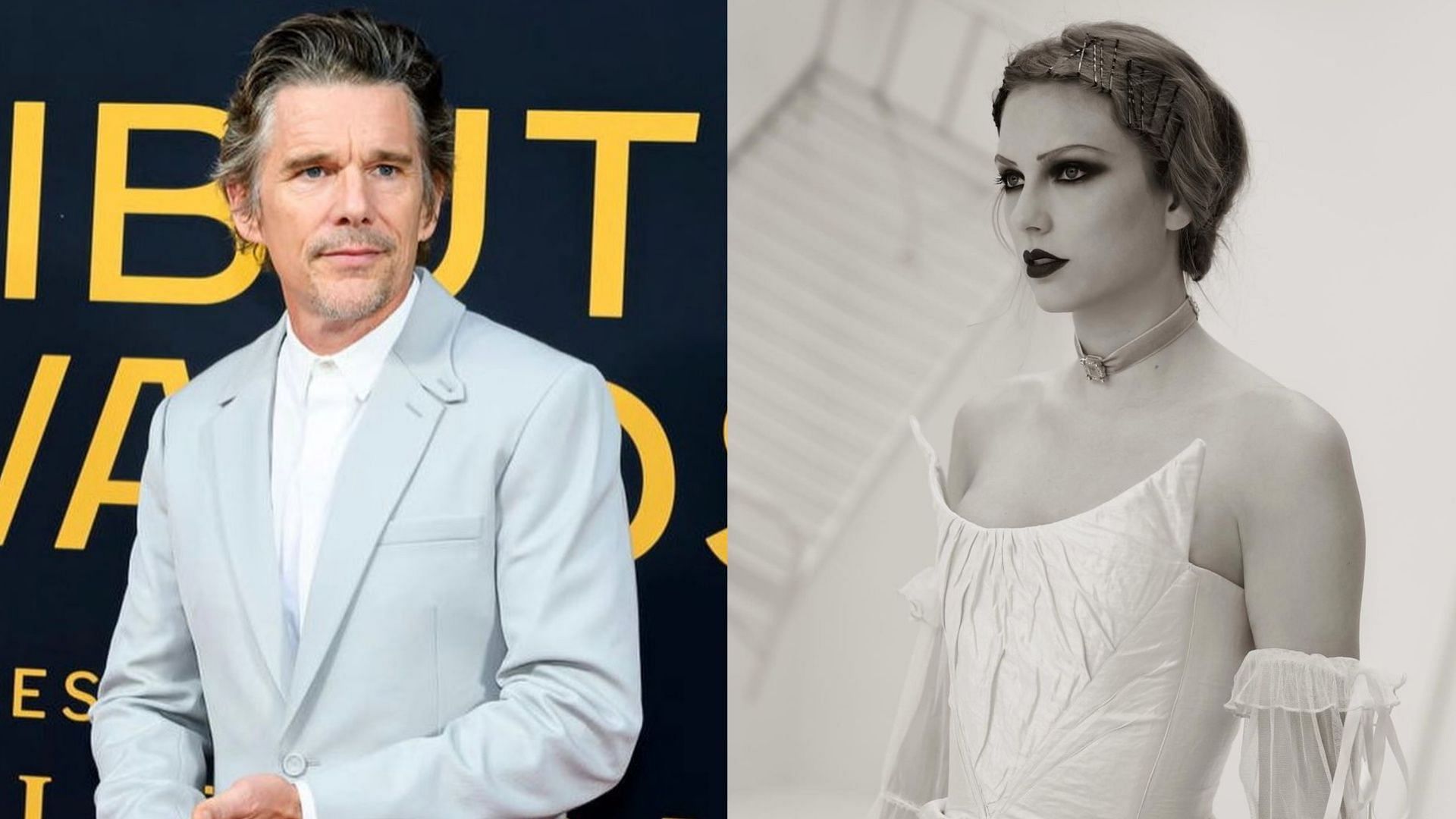 Ethan Hawke opened up about his experience of working with Taylor Swift (Image via Instagram / @ethanhawke and @taylorswift)