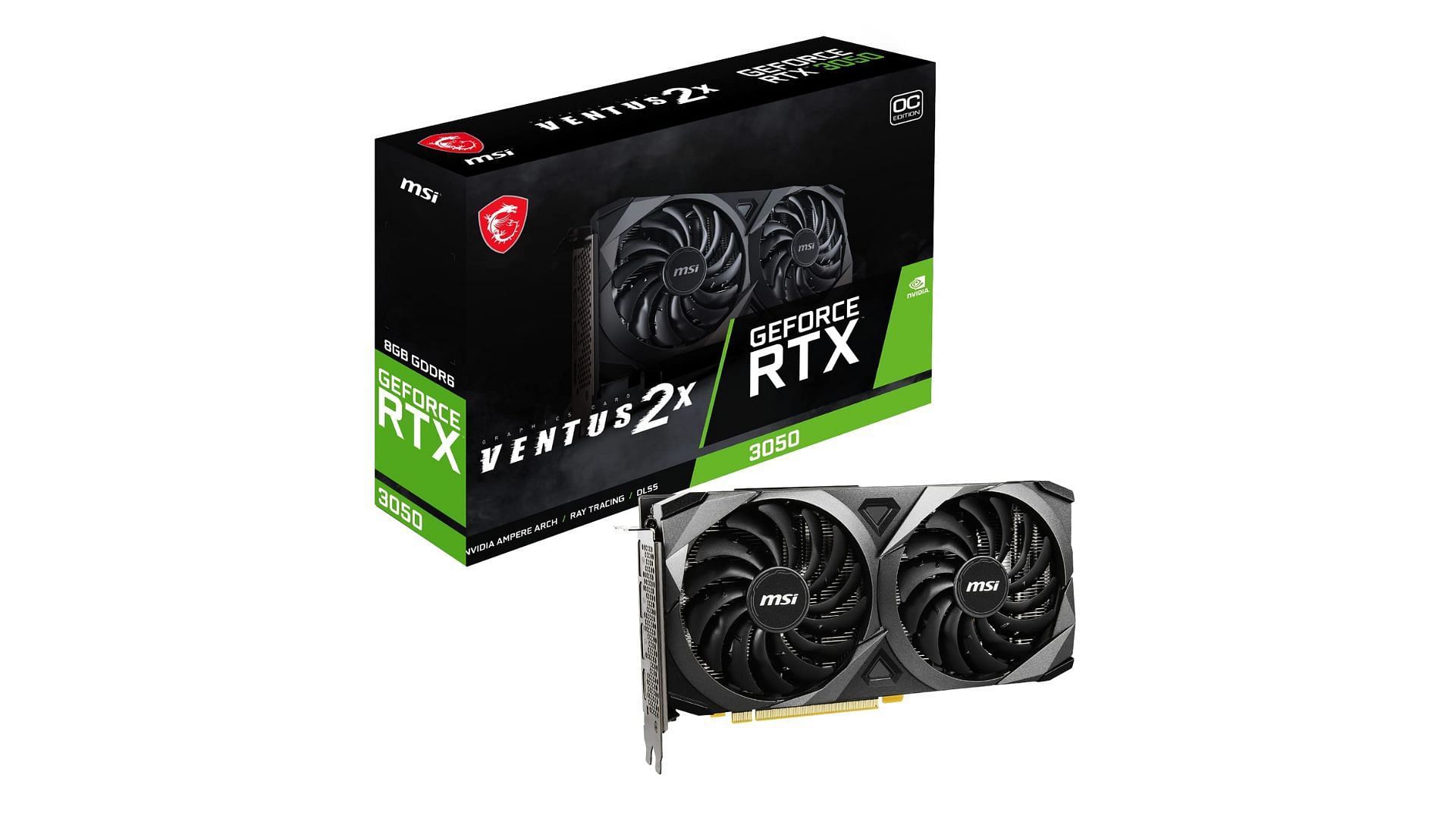 MSI Gaming GeForce RTX 3050 comes with improved specs (Image via Amazon/MSI)