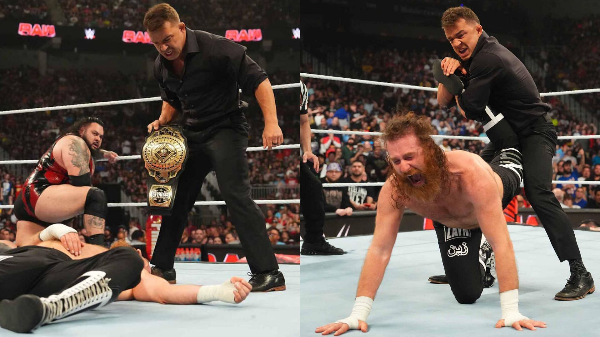 Chad Gable attacked Sami Zayn on WWE RAW