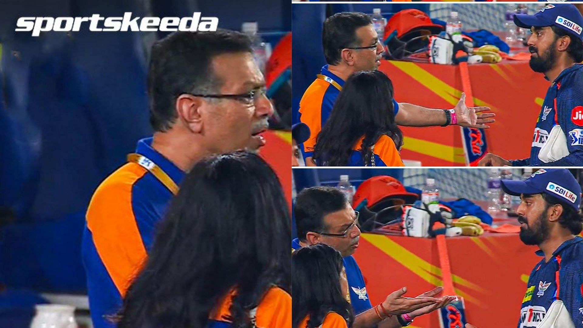 Sanjiv Goenka had a chat with KL Rahul after the match (Image: Instagram/JioCinema)
