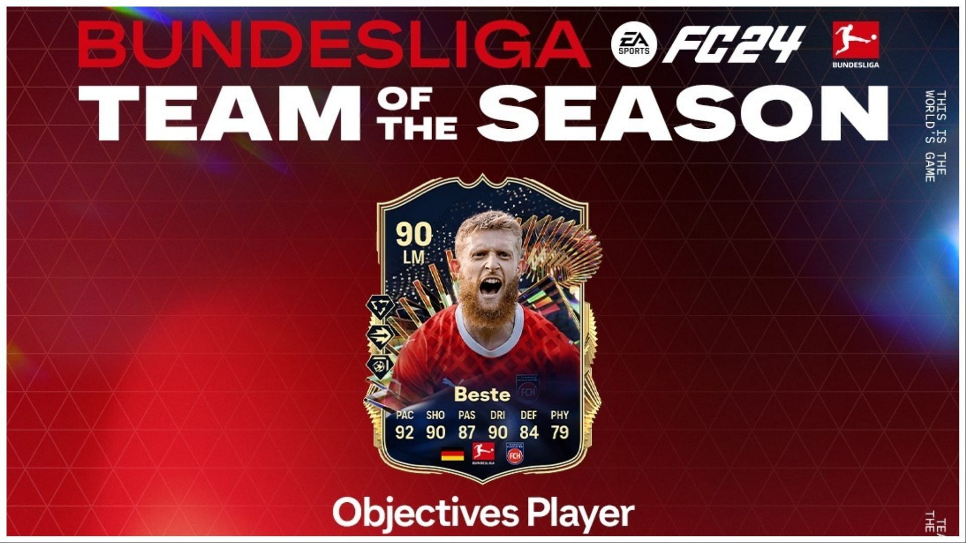 EA FC 24 Jan-Niklas Beste TOTS card 