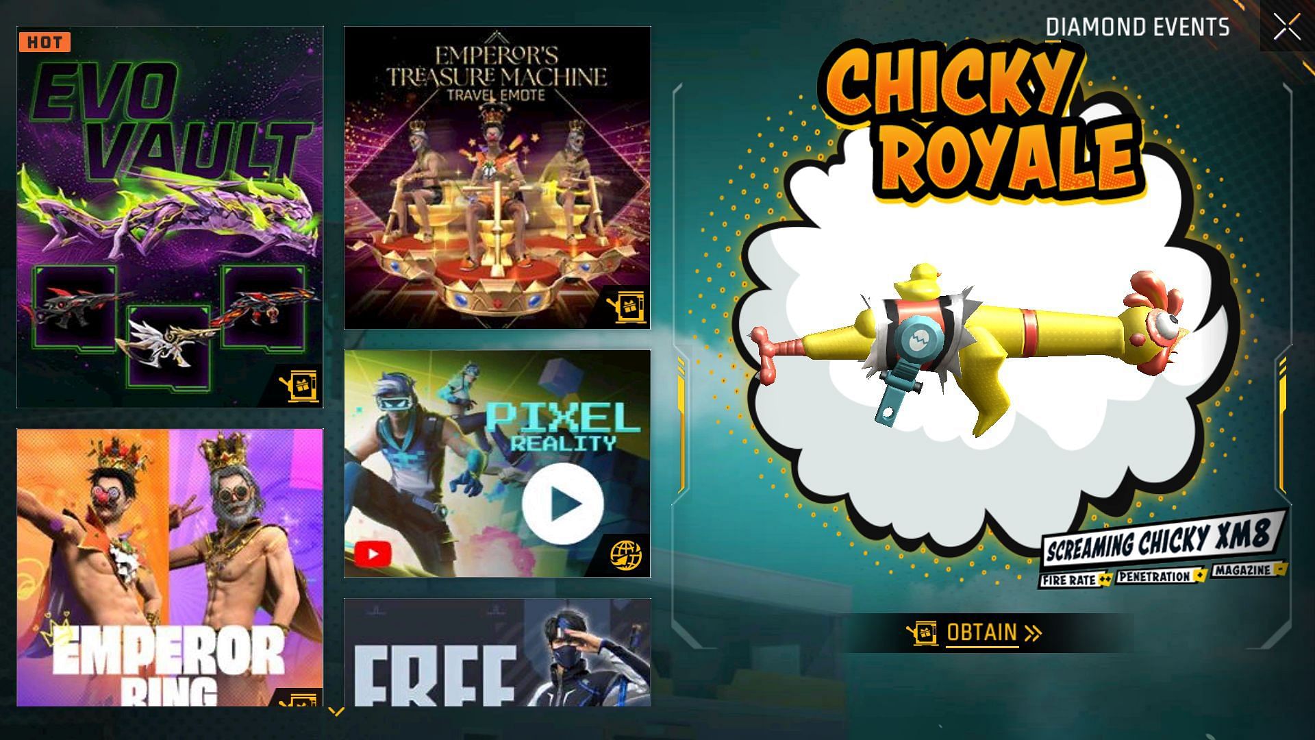 Follow these steps to access the Chicky Royale event (Image via Garena)