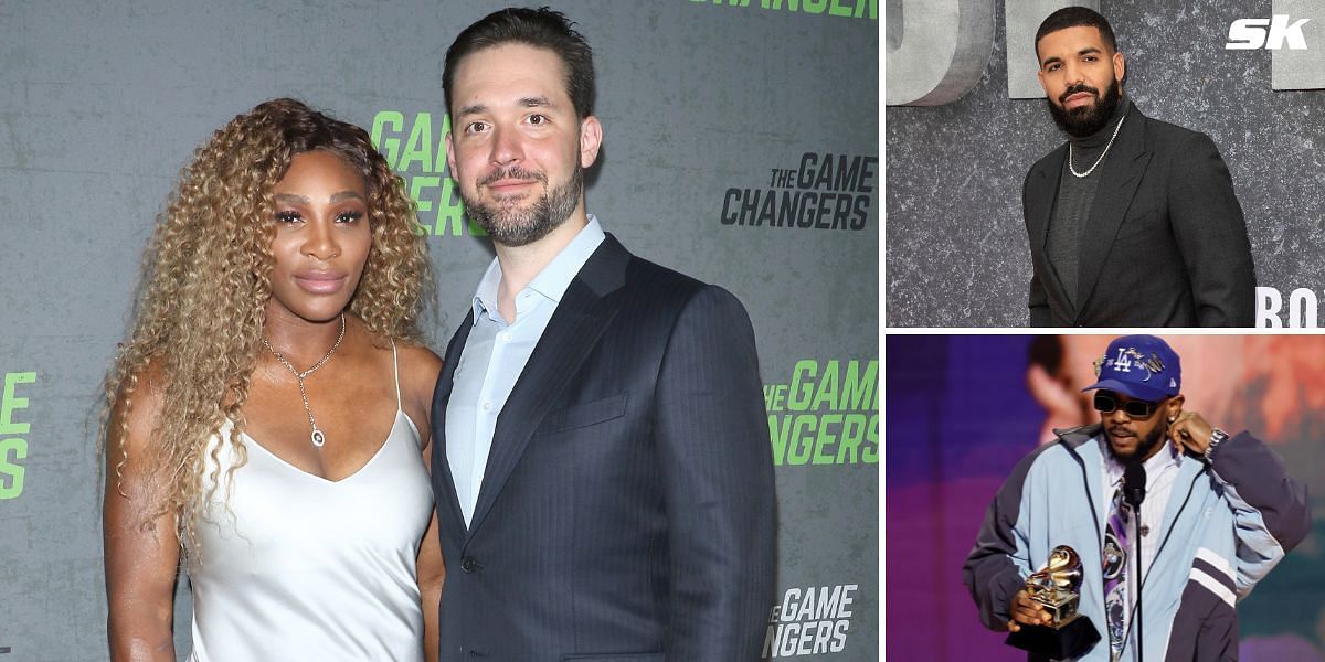 Serena Williams and husband Alexis Ohanian, Drake and Kendrick Lamar