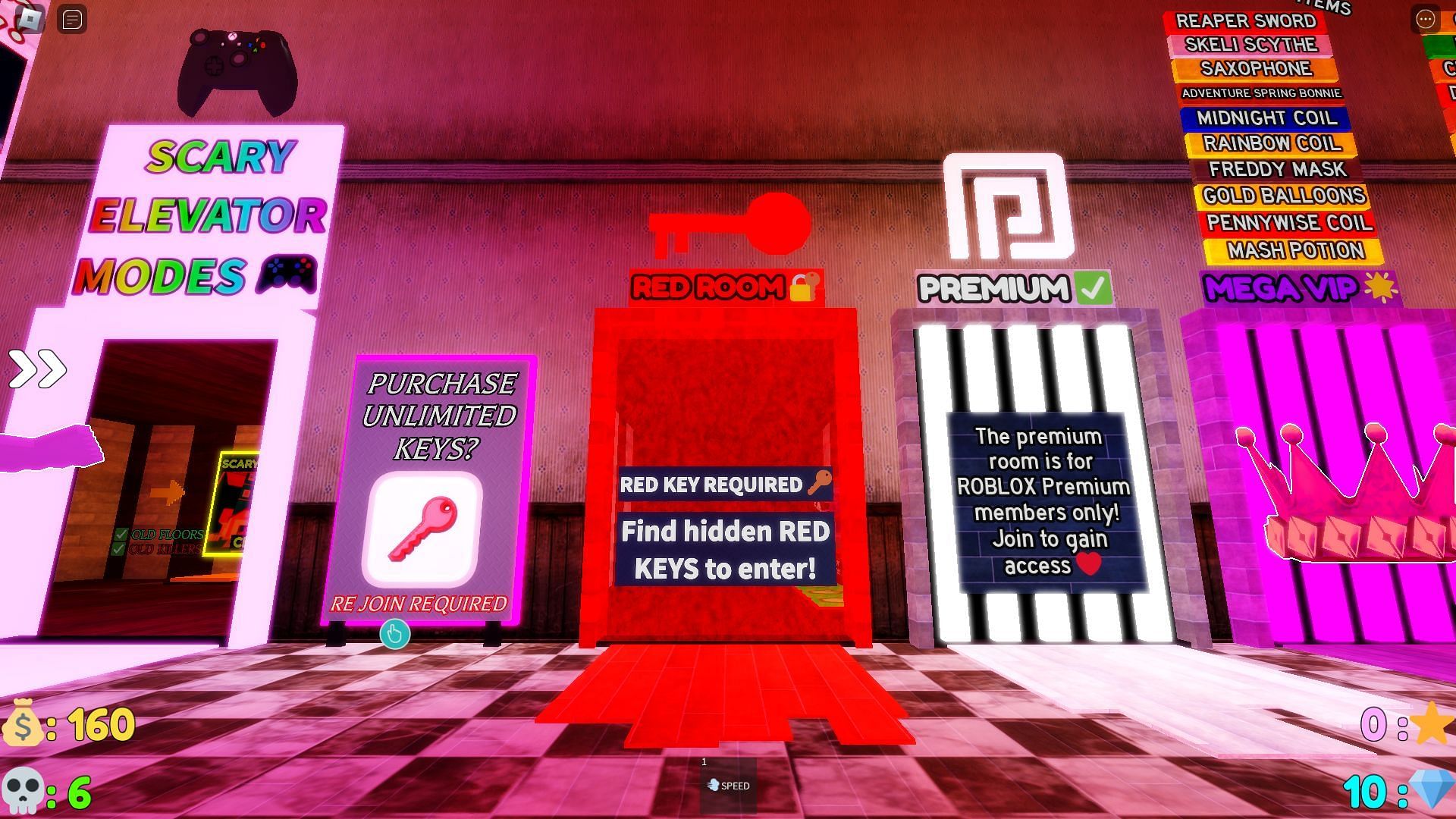 The gateway to the Red Key Room (Image via Roblox)