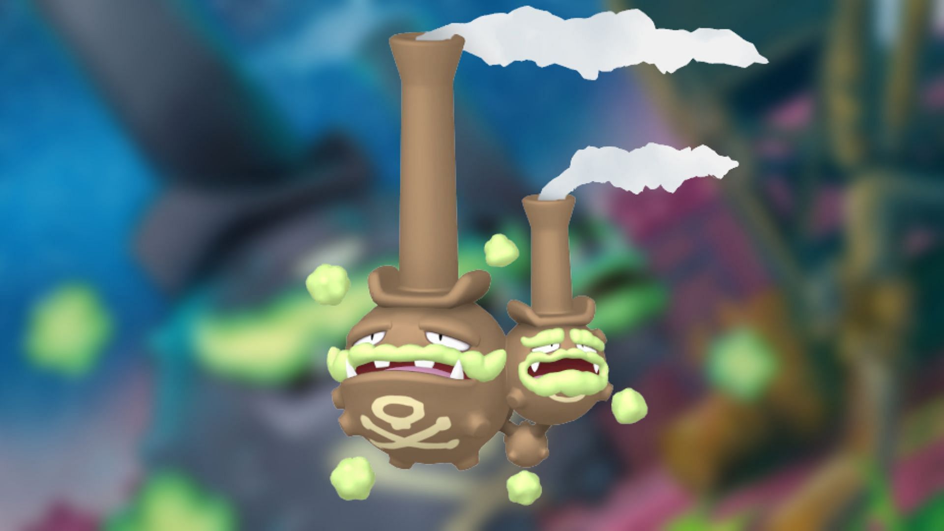 Galarian Weezing only appears sporadically in Pokemon GO (Image via The Pokemon Company)