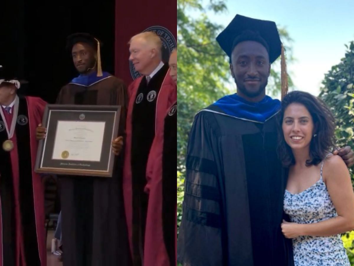 Marques Brownlee receing his honorary Doctorate degree (Image via X)