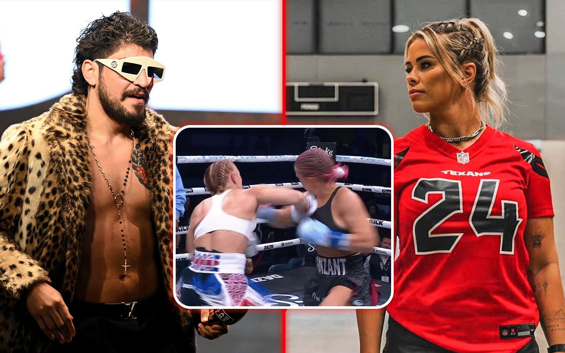 Dillon Danis has once again traded barbs with Paige VanZant. [Image courtesy: @paigevanzant and @mf_daznxseries on Instagram; Getty Images]