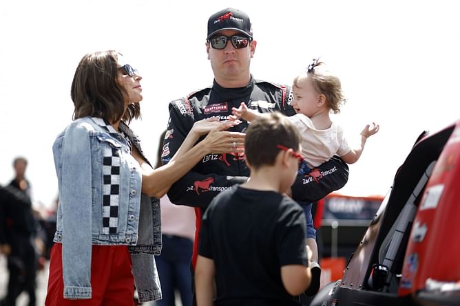 "False hope Mom": Kyle Busch's wife Samantha shares hilarious stairway experiment with family