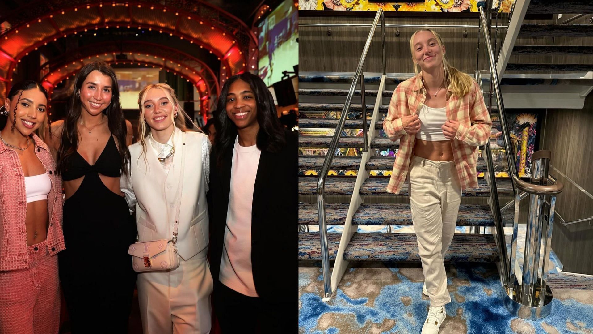 UConn star Paige Bueckers and teammates Azzi Fudd and Kamorea Arnold 