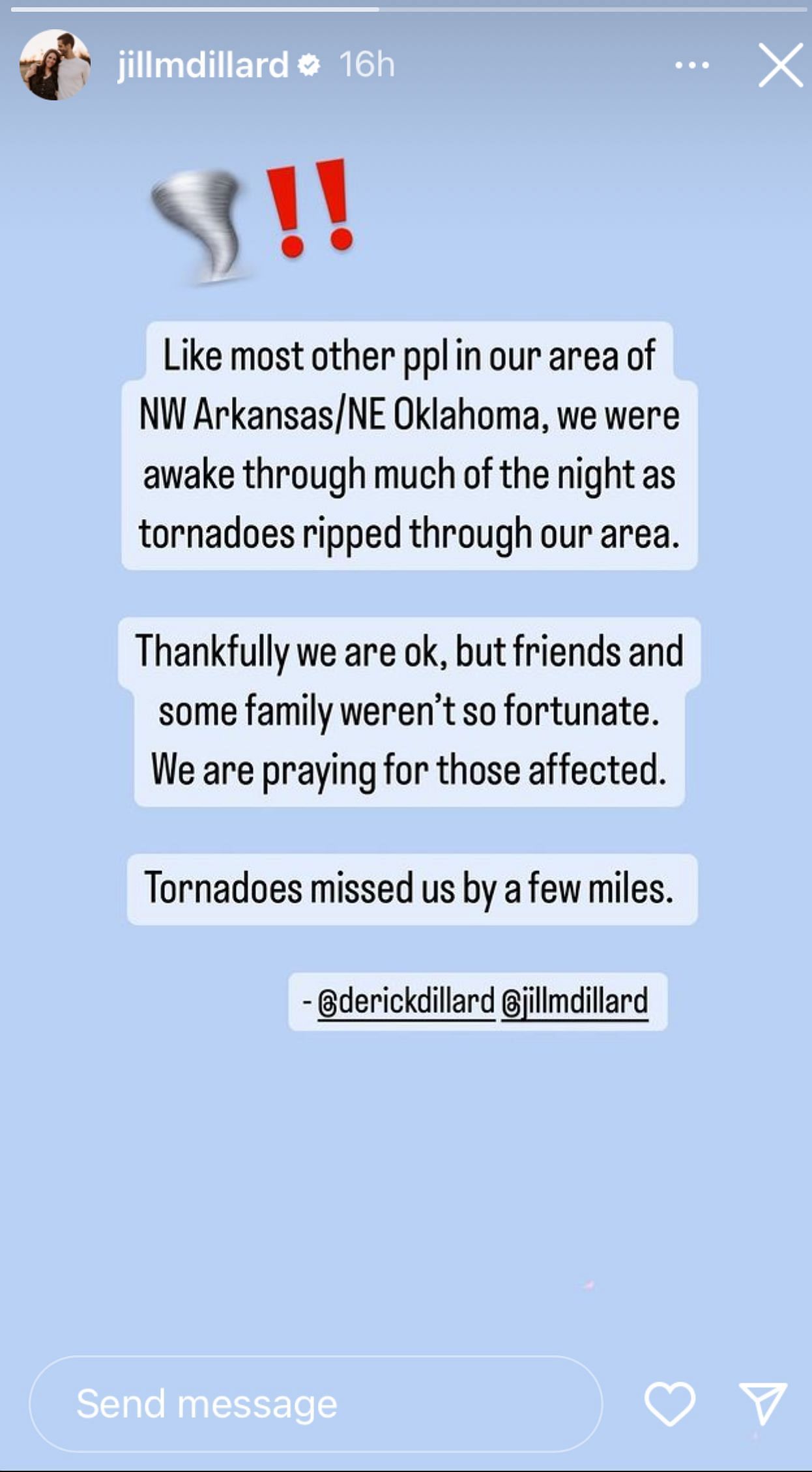 Jill Duggar and Derick Dillard&#039;s statement on Instagram (Image via @jillmdillard/Instagram)