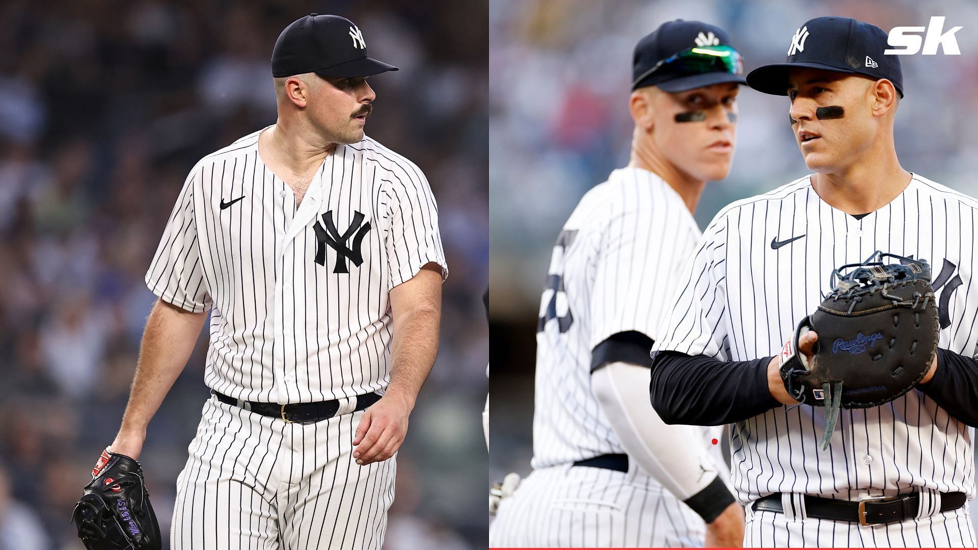 Aaron Judge and Anthony Rizzo let their hair down at an event for Carlos Rodon