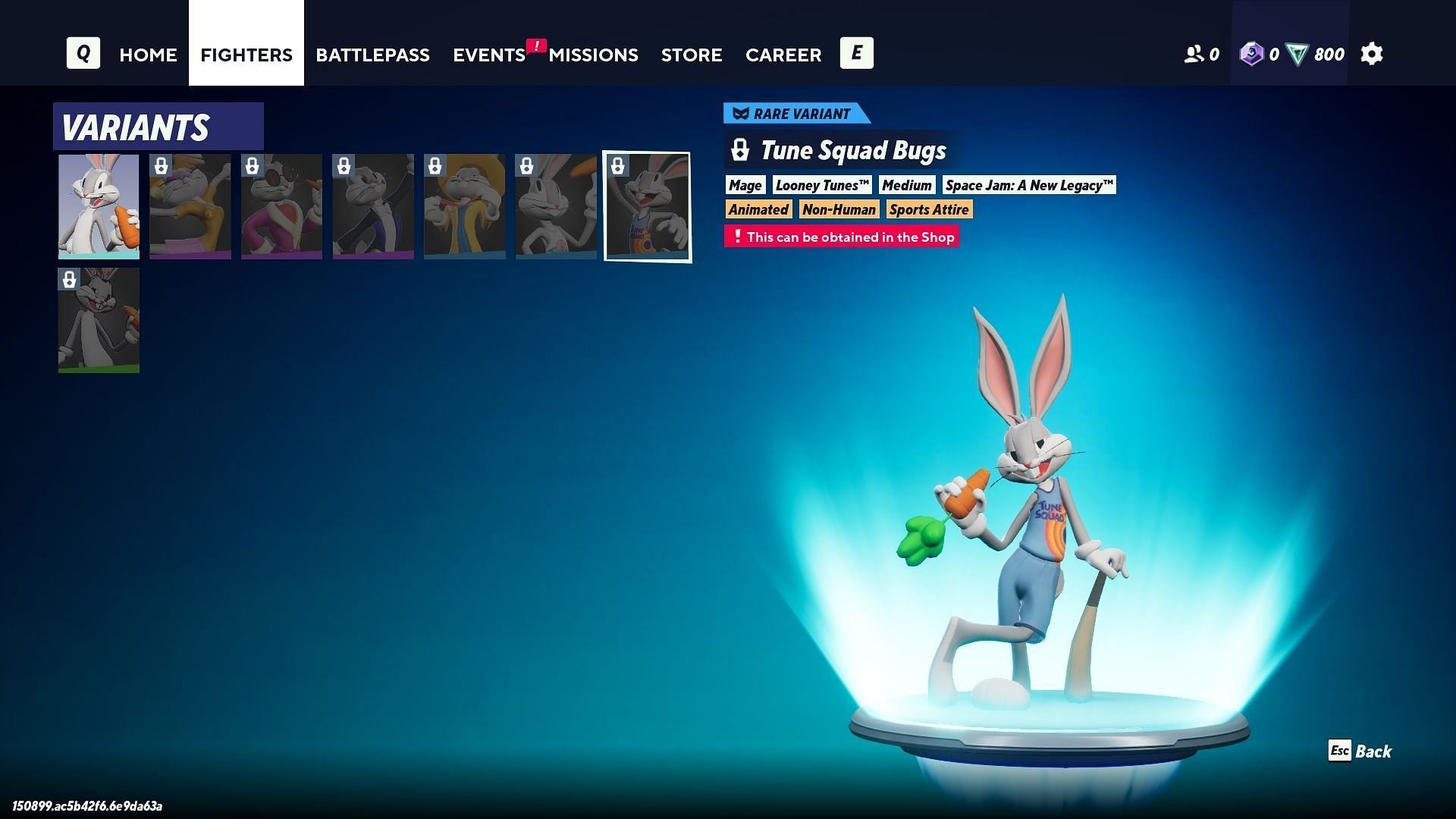 You can unlock additional skins for Bugs Bunny by spending Glemium currency. (Image via Warner Bros. Games)