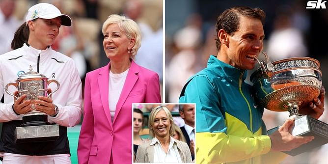 'Unbeatable' Iga Swiatek might catch up to Chris Evert's French Open record even if she cannot break Rafael Nadal's, proclaims Martina Navratilova