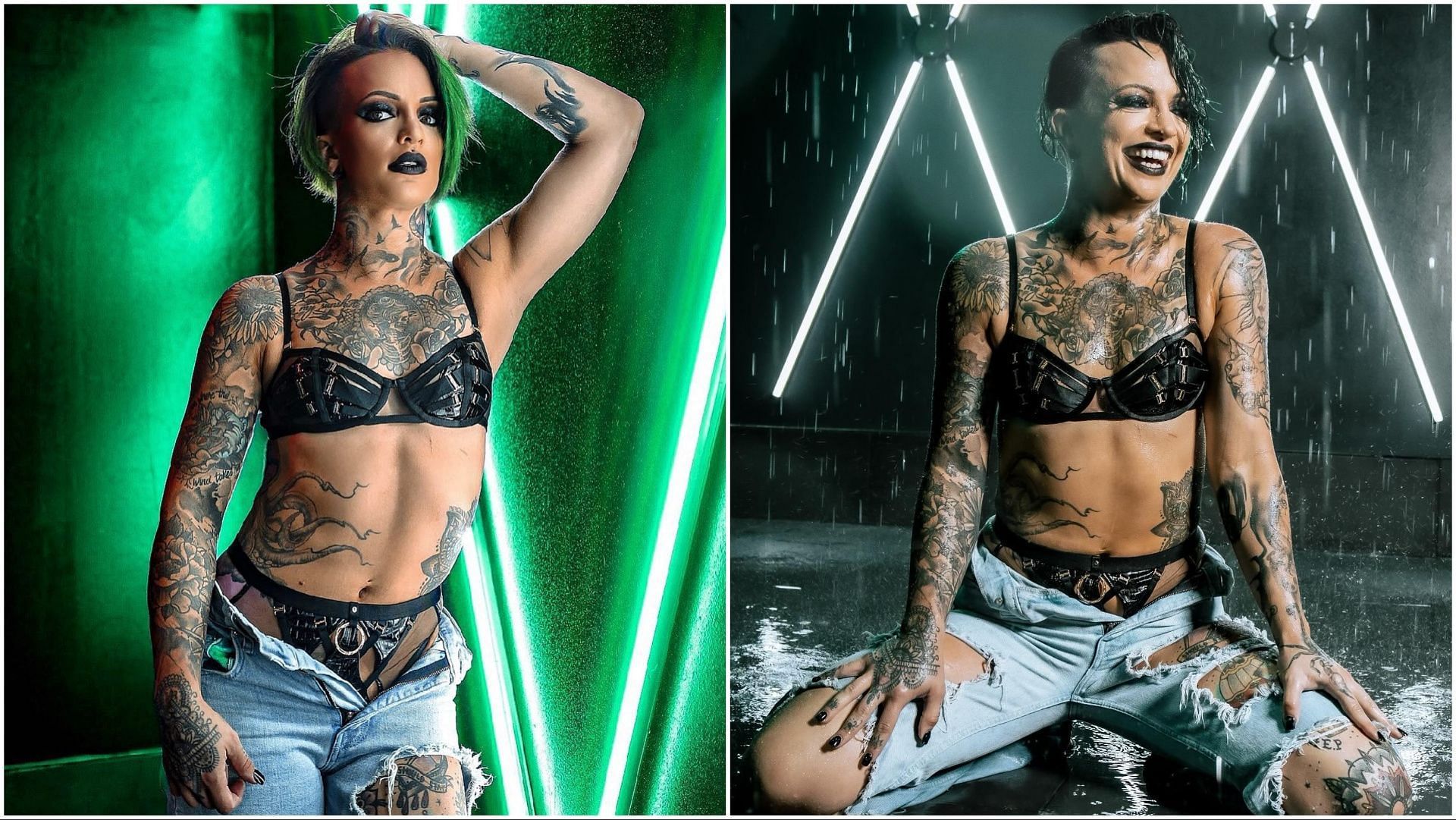 AEW star Ruby Soho poses at her official photoshoots