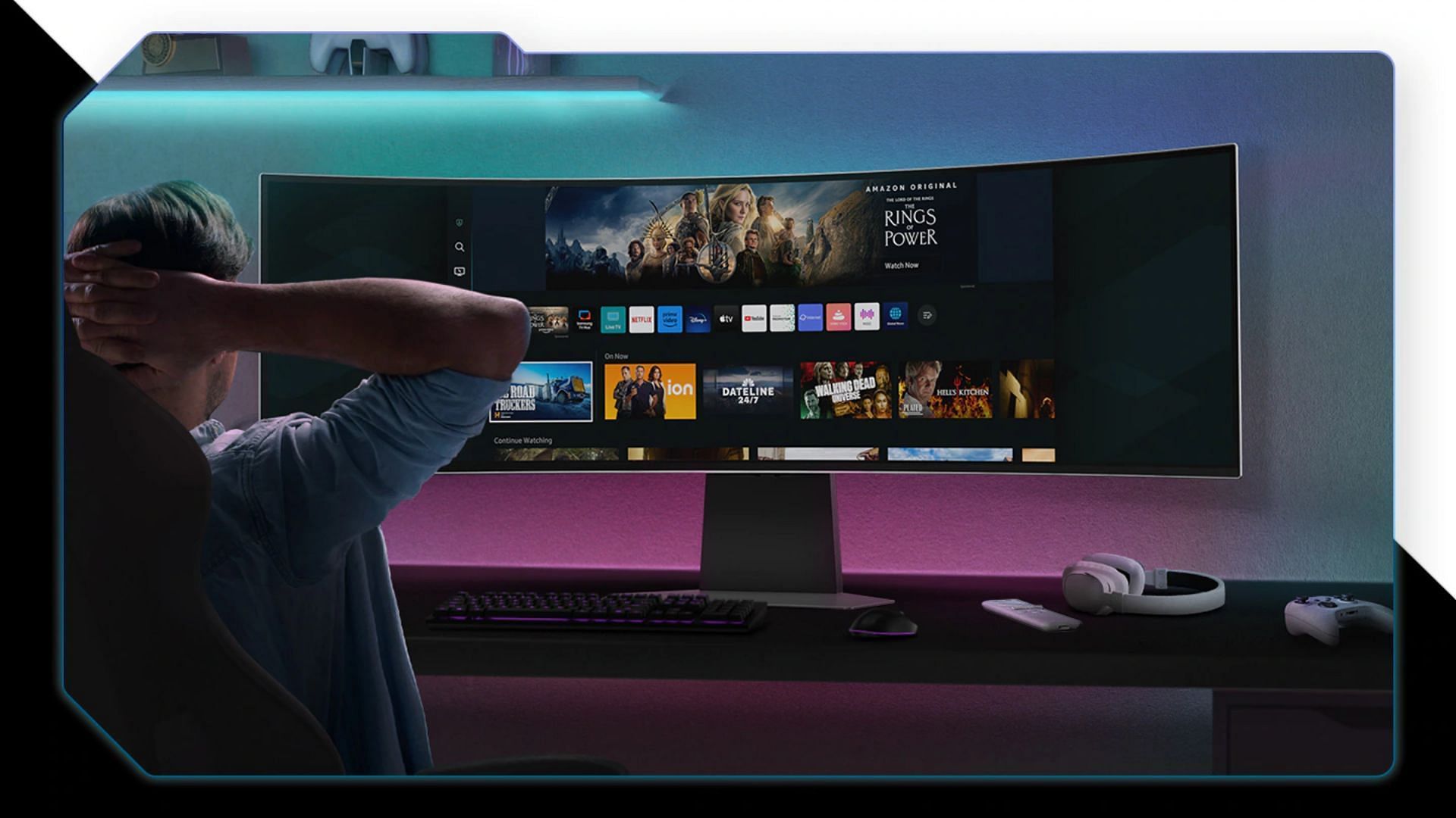 Curved monitors feature a wider and more immersive viewing experience (Image via Samsung)