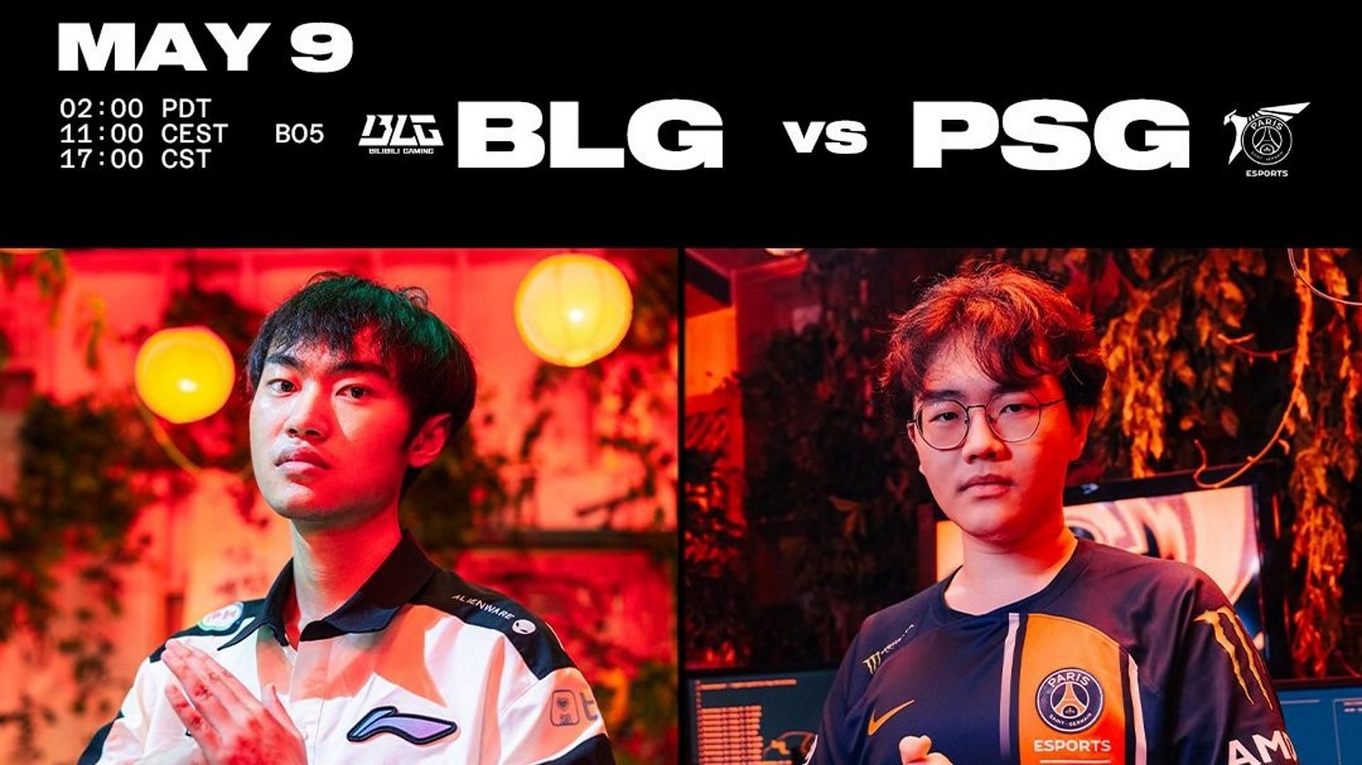 Bilibili Gaming vs PSG Talon matchup in the MSI (Image via LoL Esports)