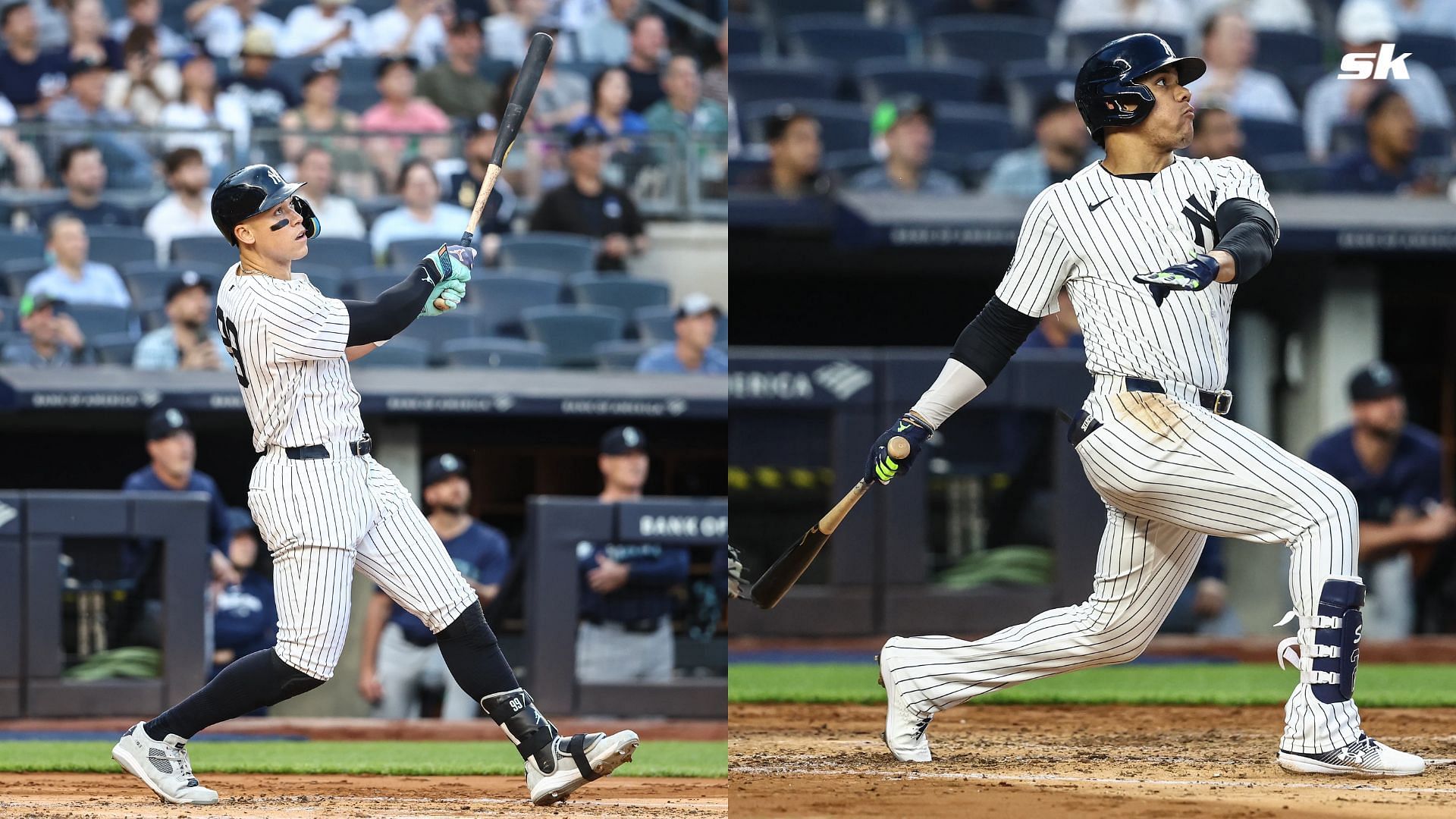 Juan Soto and Aaron Judge on pace to join these two historic home run duos for the Yankees