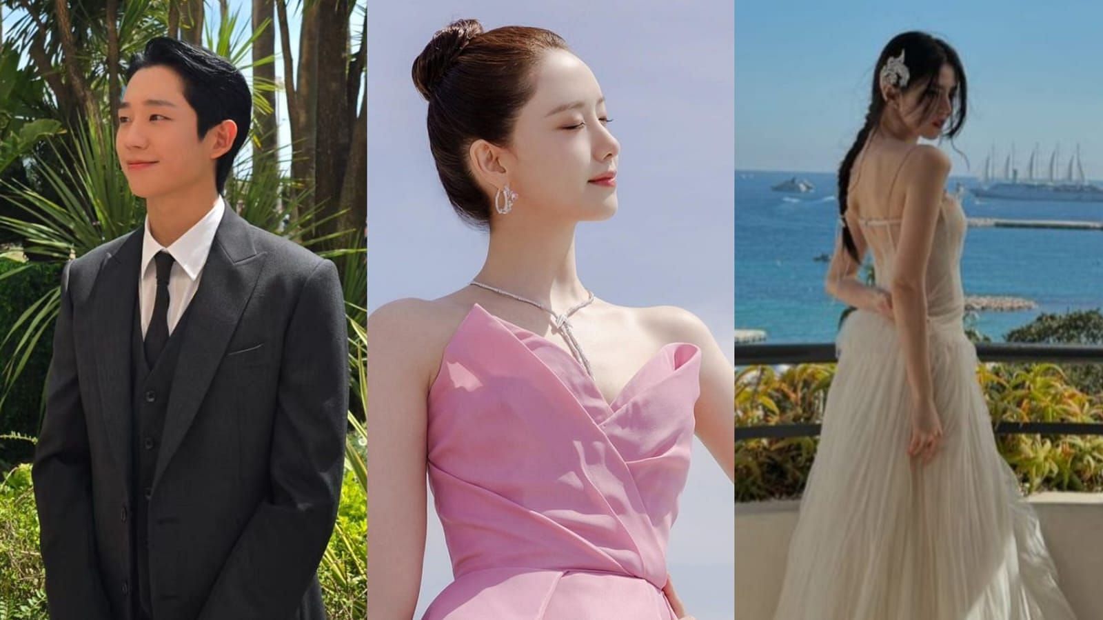 YoonA, Jung Hae-in, Han So-hee stun at the 77th Cannes Film Festival (Image via @holyhaein, @yoona__lim and @xeesoxee/Instagram)