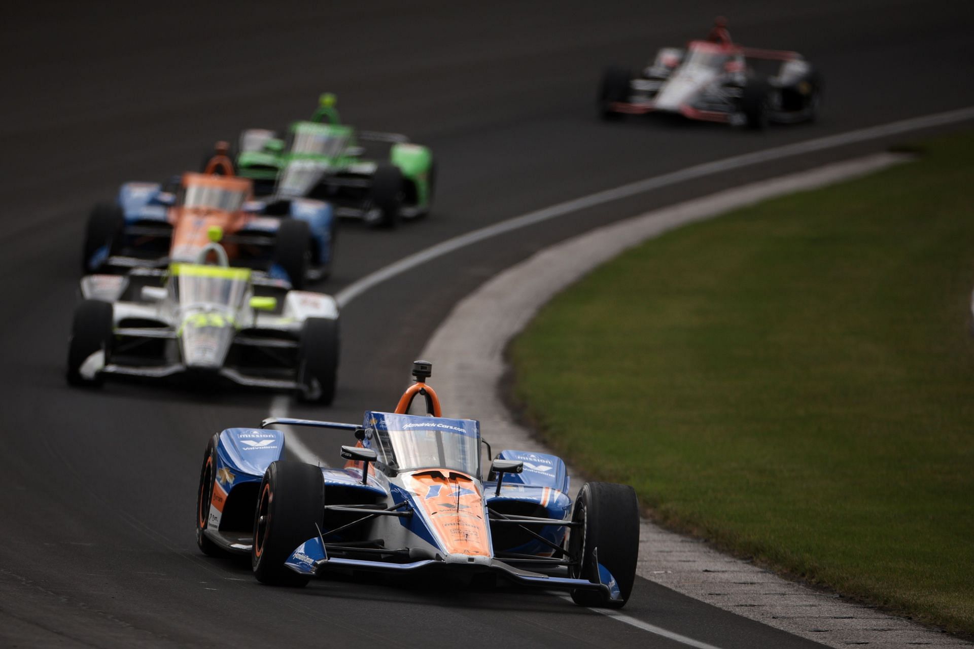 Larson in the Indianapolis 500