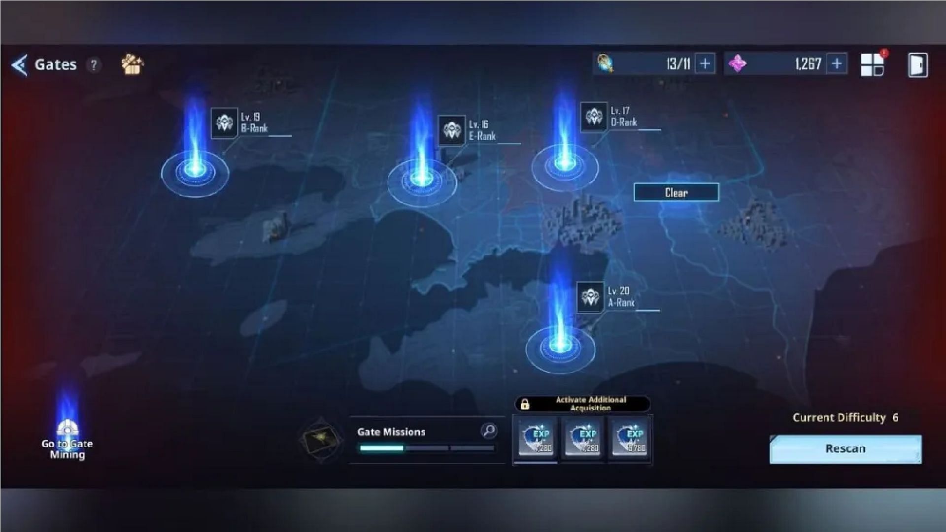 You must clear the normal Gates to Spawn Golden Gates in SLA. (Image via Netmarble)