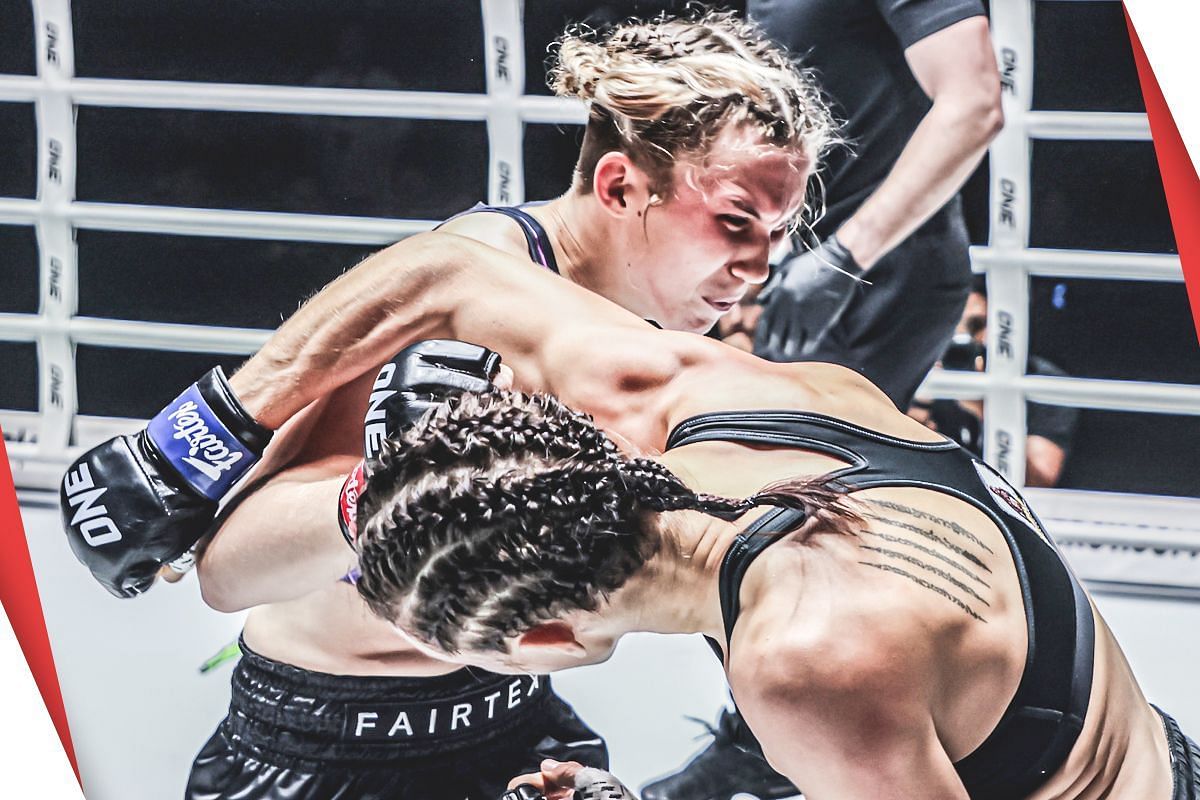 Smilla Sundell going for the finish against Natalia Diachkova [Photo via: ONE Championship]